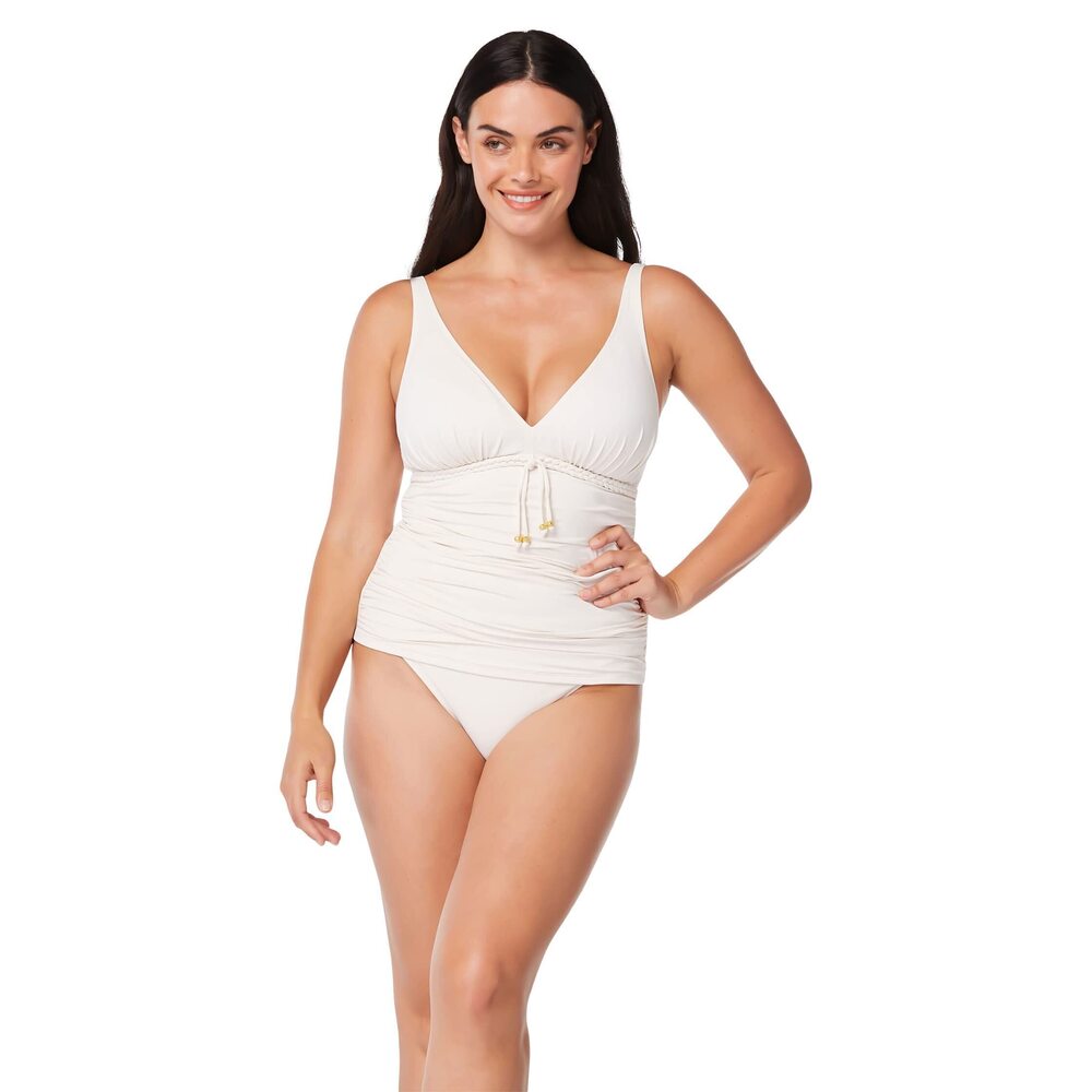 Bleu Rod Beattie Glam Stand Over-the-Shoulder D Tankini Coconut Water 6D